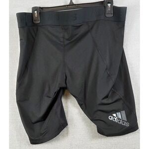 Adidas Aeroskin Mens 2XL Black Aeroready Training Tights Shorts PrimeGreen NEW